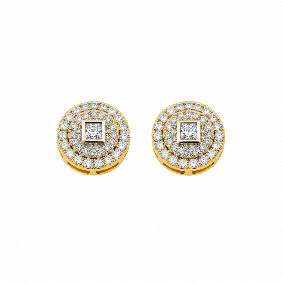 9911872 | 925 Moissanite Gold Earring
