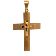 766 G | Steel Gold Pendant