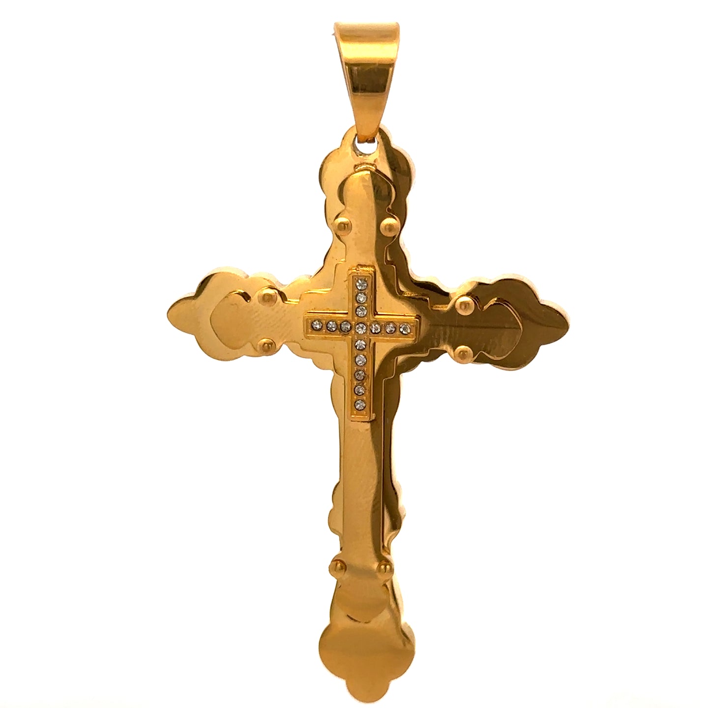 772 G | Steel Gold Pendant