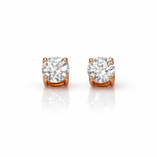 991015 | 2ctw 925 Moissanite Rose Gold Earring