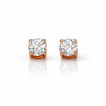 991015 | 2ctw 925 Moissanite Rose Gold Earring