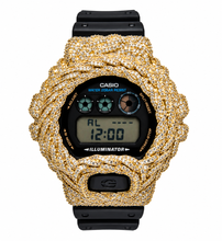 590392 | Brass Moissanite Gold Rope Bezel G-Shock Watch