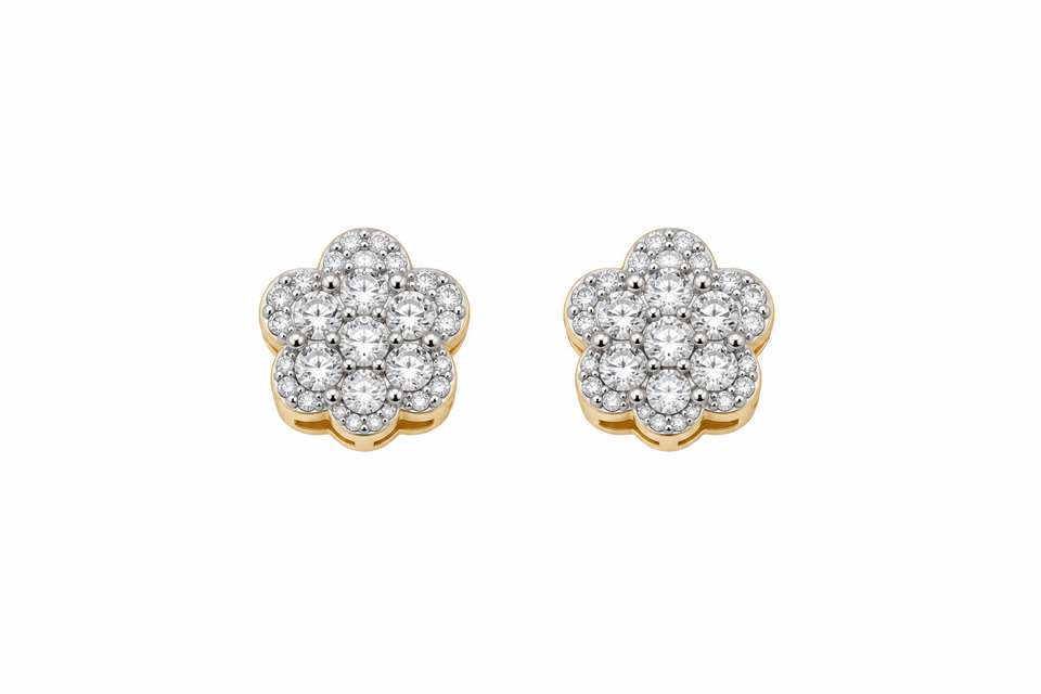 9911832 | 925 Moissanite Gold Earring