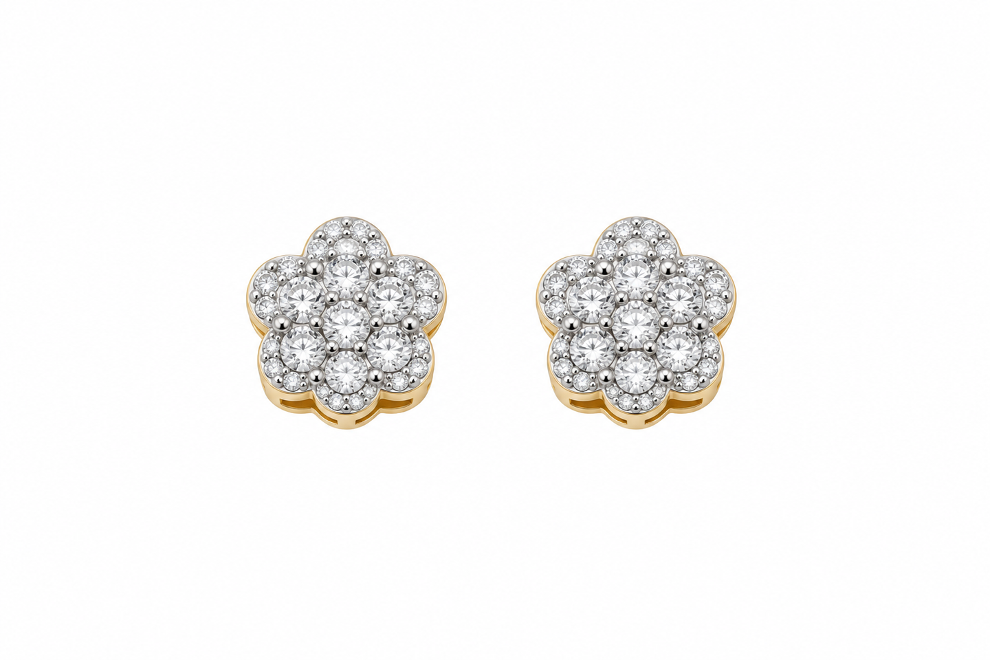 9911832 | 925 Moissanite Gold Earring