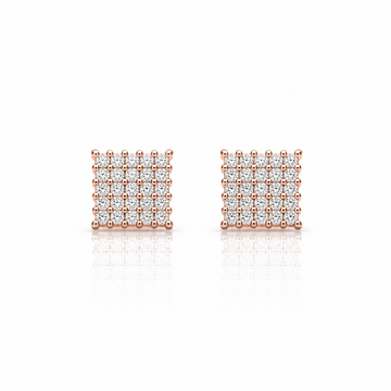999155 | 925 Moissanite Rose Gold Earrings