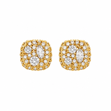 9100382 | 0.89 CTW Brass Moissanite Gold Earring