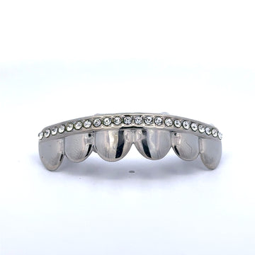 912691 | Brass Grillz Crystal Rhodium