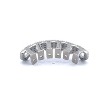 912911 | Brass CZ Rhodium Bottom Grillz