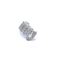 912911 | Brass CZ Rhodium Bottom Grillz