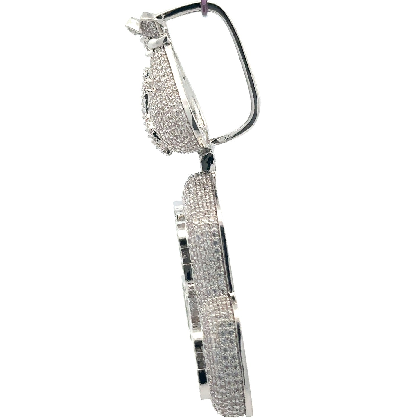 LYRISA 10.72 CTW 925 MOISSANITE RHODIUM ICED OUT PENDANT I 998421