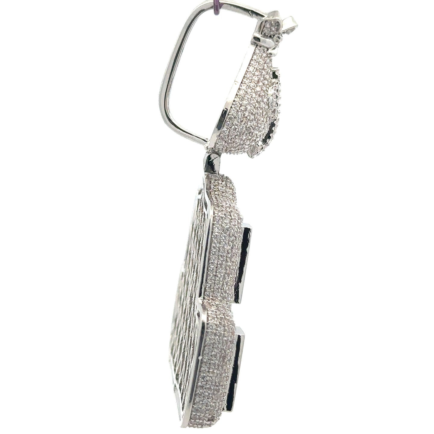 LYRISA 10.72 CTW 925 MOISSANITE RHODIUM ICED OUT PENDANT I 998421