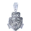 MORGANA BRASS RHODIUM ICED OUT PENDANT I 915351