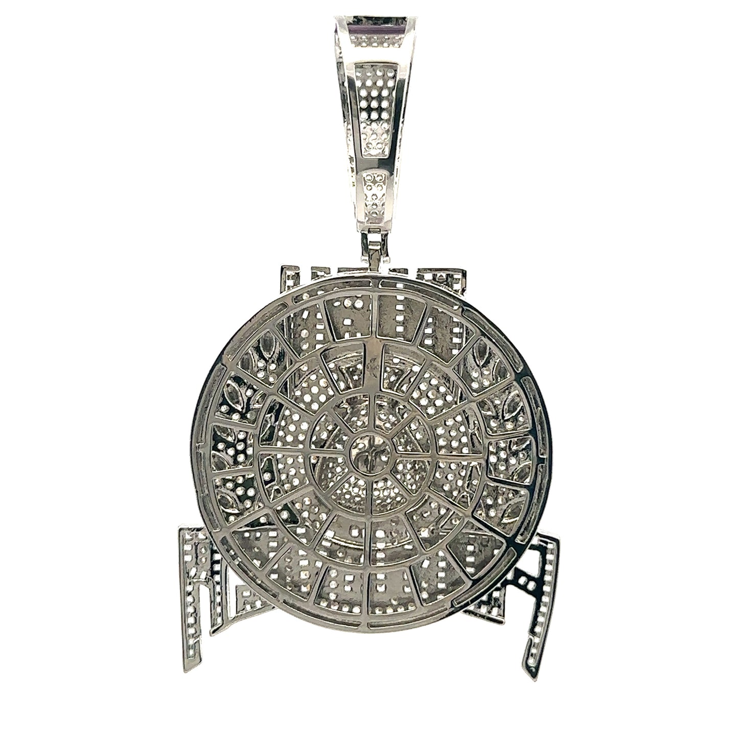 THALASSAN BRASS RHODIUM ICED OUT PENDANT I 915391