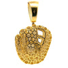 SYLVANA BRASS GOLD ICED OUT PENDANT I 916272