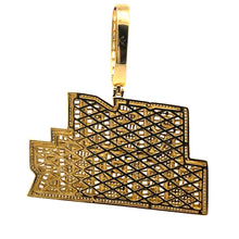 AETHERIAN BRASS GOLD ICED OUT PENDANT I 916312