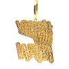 NYXARIA BRASS GOLD ICED OUT PENDANT I 916352