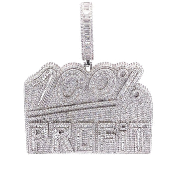 DRIFTA BRASS RHODIUM ICED OUT PENDANT I 916371