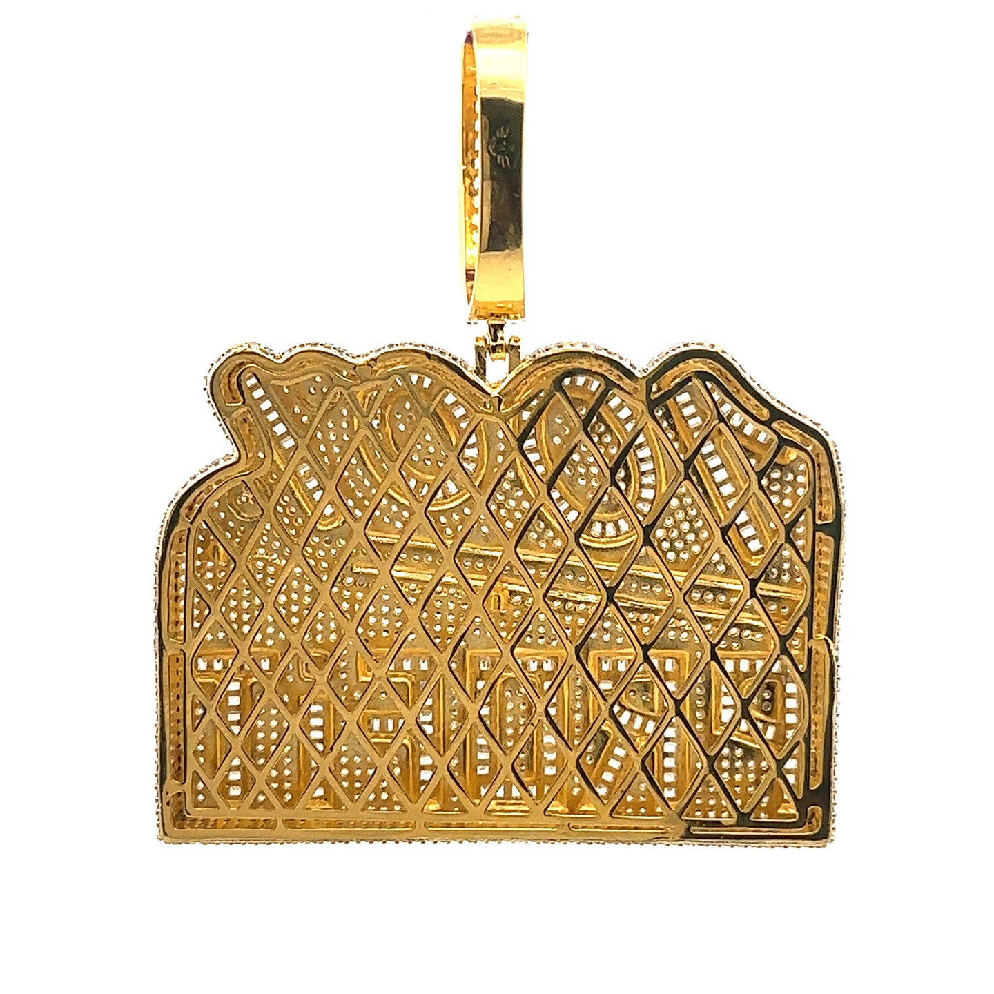 DRIFTA BRASS GOLD ICED OUT PENDANT I 916372