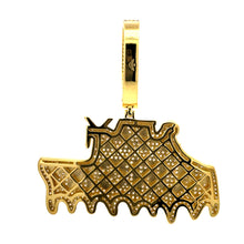 TENACIOUS BRASS GOLD ICED OUT PENDANT I 916382