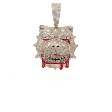 FIDO BRASS GOLD ICED OUT PENDANT I 916402