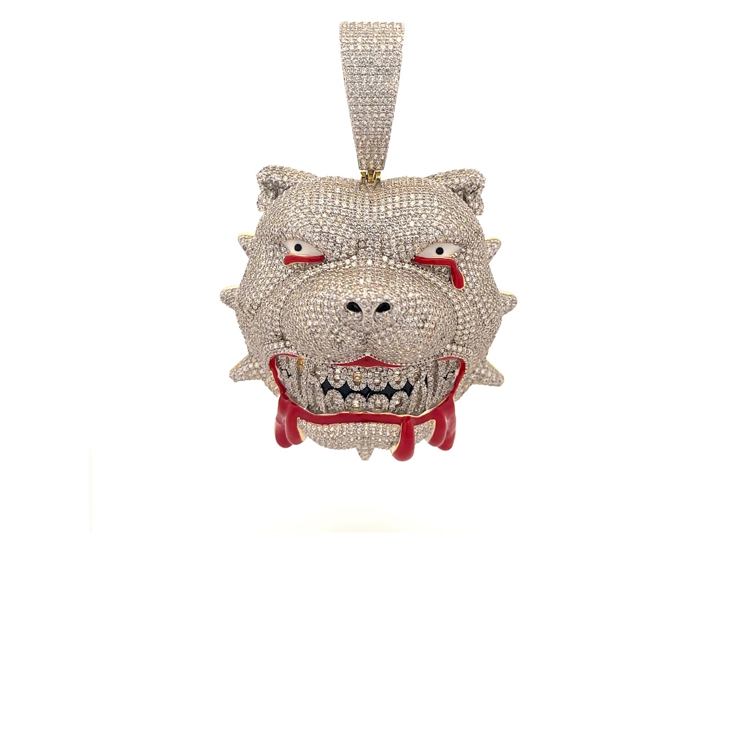 FIDO BRASS GOLD ICED OUT PENDANT I 916402