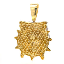 FIDO BRASS GOLD ICED OUT PENDANT I 916402