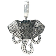 TUSKER BRASS RHODIUM ICED OUT PENDANT I 916411