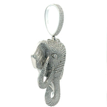 TUSKER BRASS RHODIUM ICED OUT PENDANT I 916411