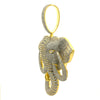 TUSKER BRASS GOLD ICED OUT PENDANT I 916412