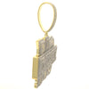 IRREPARABLE BRASS GOLD ICED OUT PENDANT I 916422