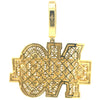 IRREPARABLE BRASS GOLD ICED OUT PENDANT I 916422