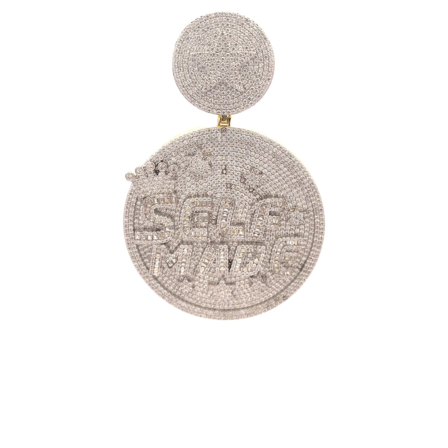 INITIATOR BRASS GOLD ICED OUT PENDANT I 916432