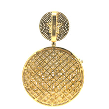 INITIATOR BRASS GOLD ICED OUT PENDANT I 916432