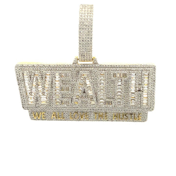 AFFLUENCE BRASS GOLD ICED OUT PENDANT I 916452