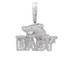 SPRAT BRASS RHODIUM ICED OUT PENDANT I 916461