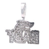 SPRAT BRASS RHODIUM ICED OUT PENDANT I 916461