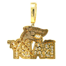 SPRAT BRASS GOLD ICED OUT PENDANT I 916462