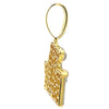 SPRAT BRASS GOLD ICED OUT PENDANT I 916462