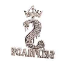 AUTONOMOUS BRASS RHODIUM ICED OUT PENDANT I 916501