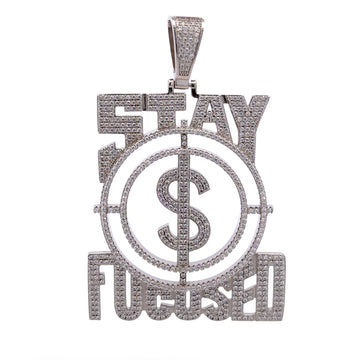 916691 | Brass Rhodium Stay Focused Pendant