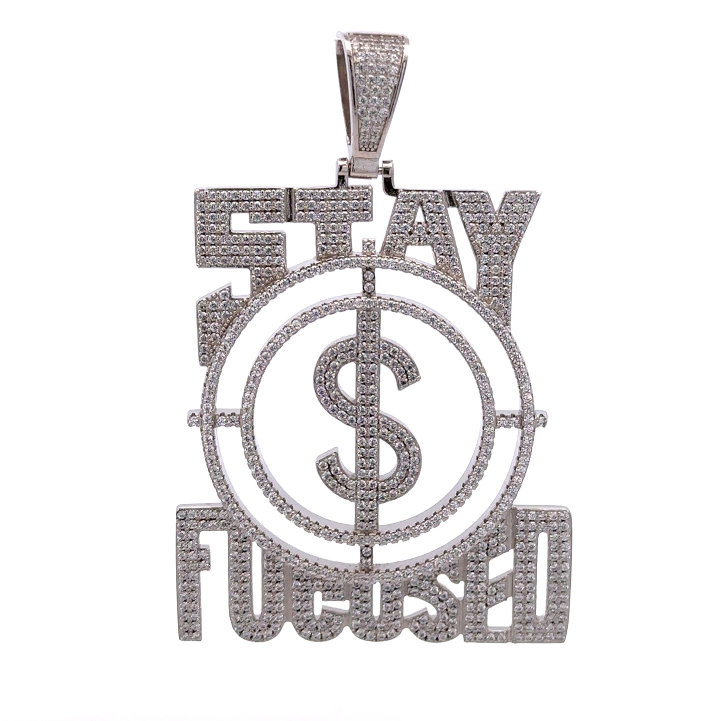 916691 | Brass Rhodium Stay Focused Pendant
