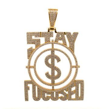 916692 | Brass Gold Stay Focused Pendant
