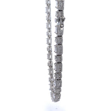 GAIUS 925 CZ RHODIUM ICED OUT CUBAN CHAIN | 9210041