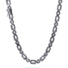 GAIUS 925 CZ RHODIUM ICED OUT CUBAN CHAIN | 9210041