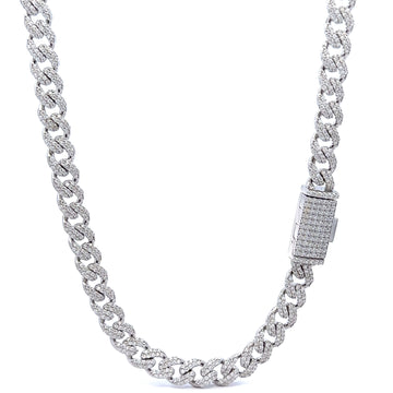 CAMEO 8MM 925 Silver Cuban Chain  | 9211841