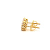 THALLASAM 925 CZ GOLD ICED OUT EARRINGS | 9212462