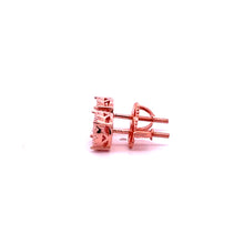 9212545 | 925 Silver CZ Rose Gold Earrings