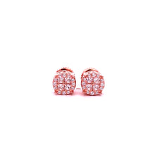 9212545 | 925 Silver CZ Rose Gold Earrings
