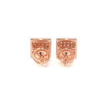 CYRENE 925 CZ ROSE GOLD ICED OUT EARRINGS | 9212675