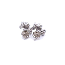 XANTHEA 925 CZ RHODIUM ICED OUT EARRINGS | 9217361